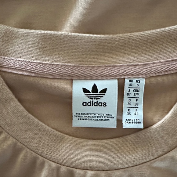Adidas Tan and White Midi Dress - Picture 2 of 6